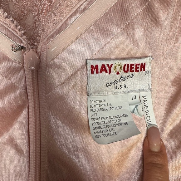 May Queen Off Shoulder Long Prom Gown Maxi Dress Size 10. - Picture 12 of 14